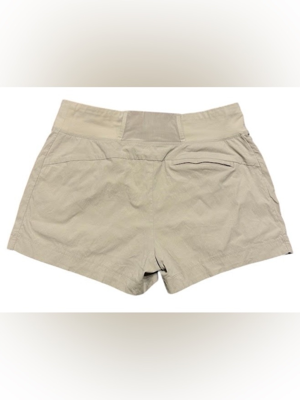 Athleta Trekkie North Shorts Khaki Tan Hiking Travel Utility Size 14 - Picture 2 of 5